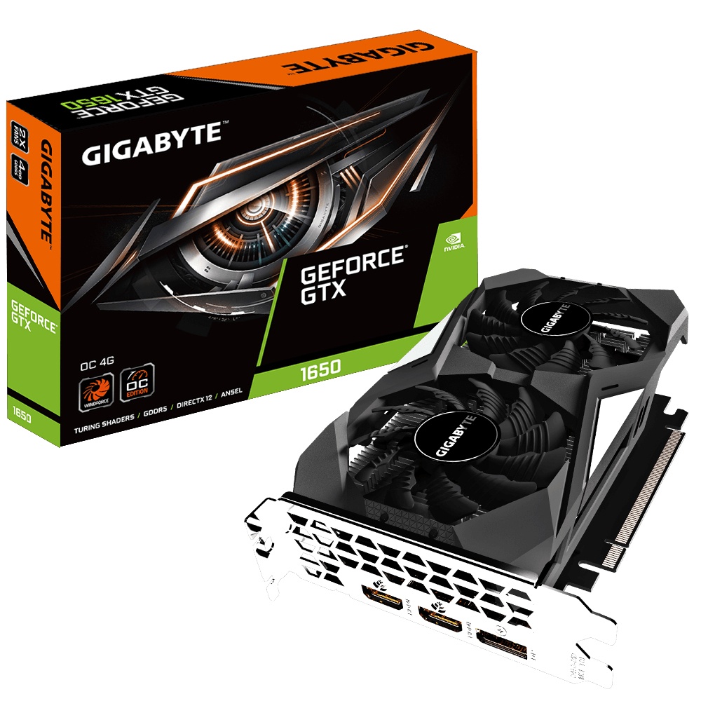 Tarjeta de Video Gigabyte NVIDIA GeForce GTX 1650 OC, 4GB 128-bit GDDR5, PCI Express 3.0 x16