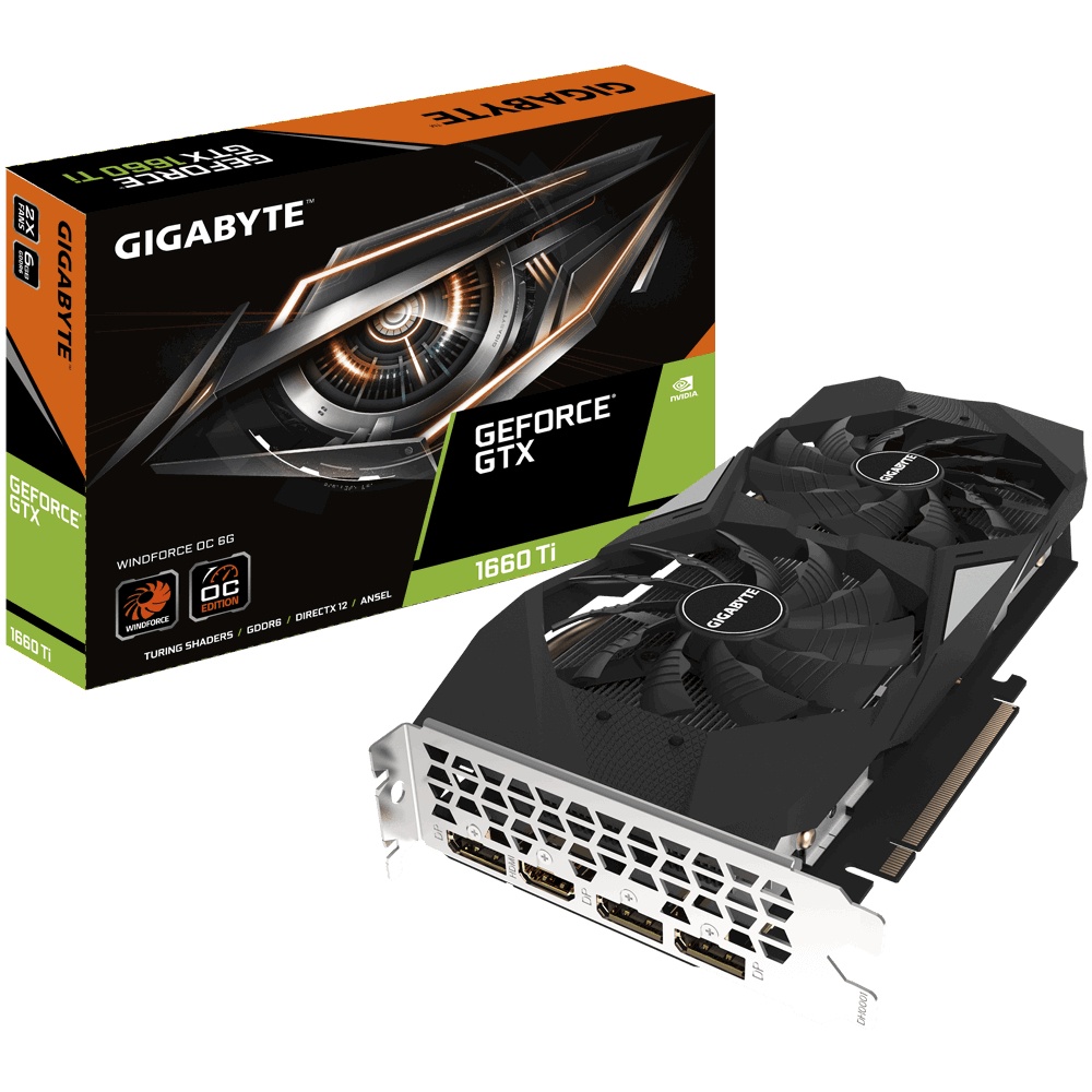 Tarjeta de Video Gigabyte NVIDIA GeForce GTX 1660 Ti Windforce OC, 6GB 192-bit GDDR6, PCI Express x16 3.0