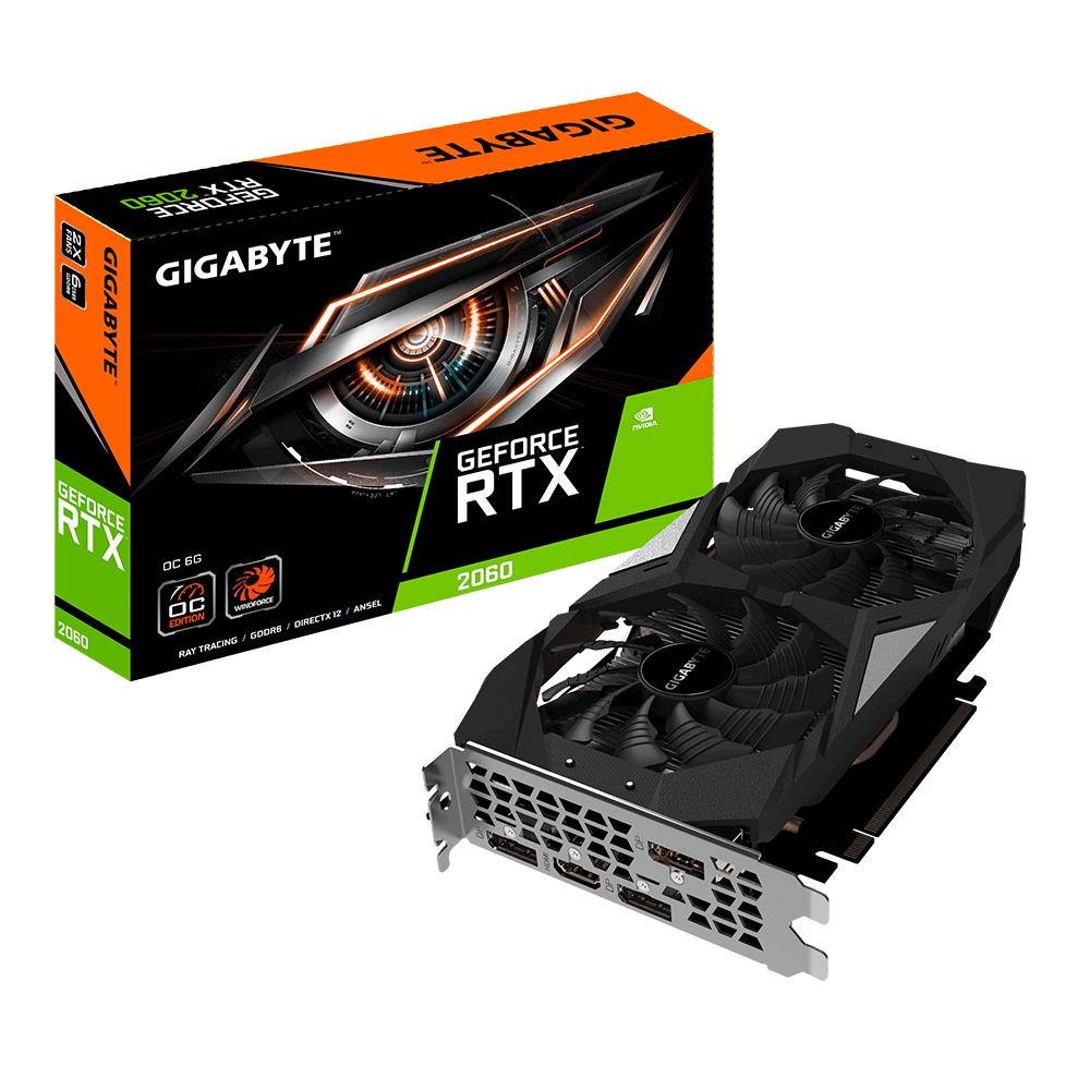 Tarjeta de Video Gigabyte NVIDIA GeForce RTX 2060 OC, 6GB 192-bit GDDR6, PCI Express 3.0 x 16