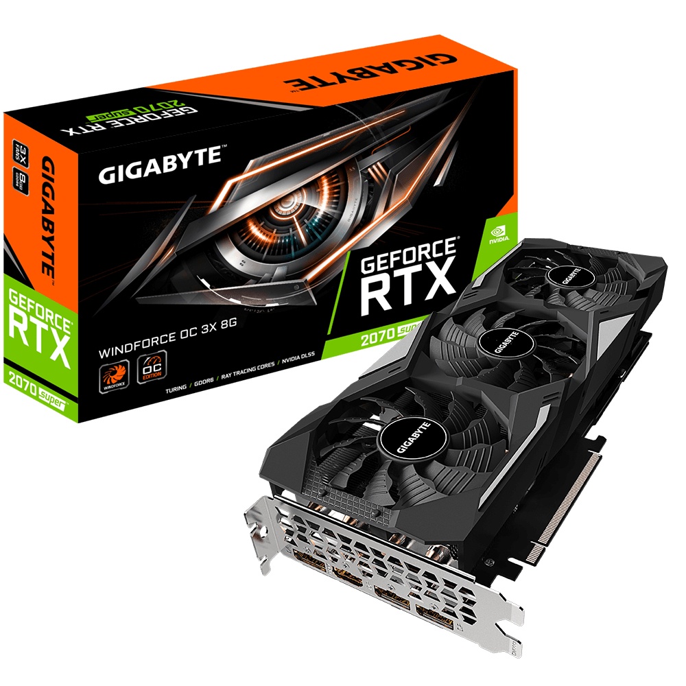 Tarjeta de Video Gigabyte NVIDIA GeForce RTX 2070 SUPER WINDFORCE OC 3X, 8GB 256-bit GDDR6, PCI Express x16 3.0