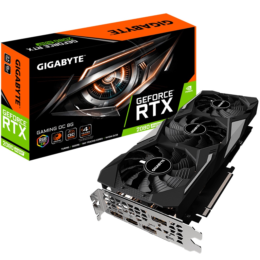 Tarjeta de Video Gigabyte NVIDIA GeForce RTX 2080 SUPER Gaming, 8GB 256-bit GDDR6, PCI Express x16 3.0