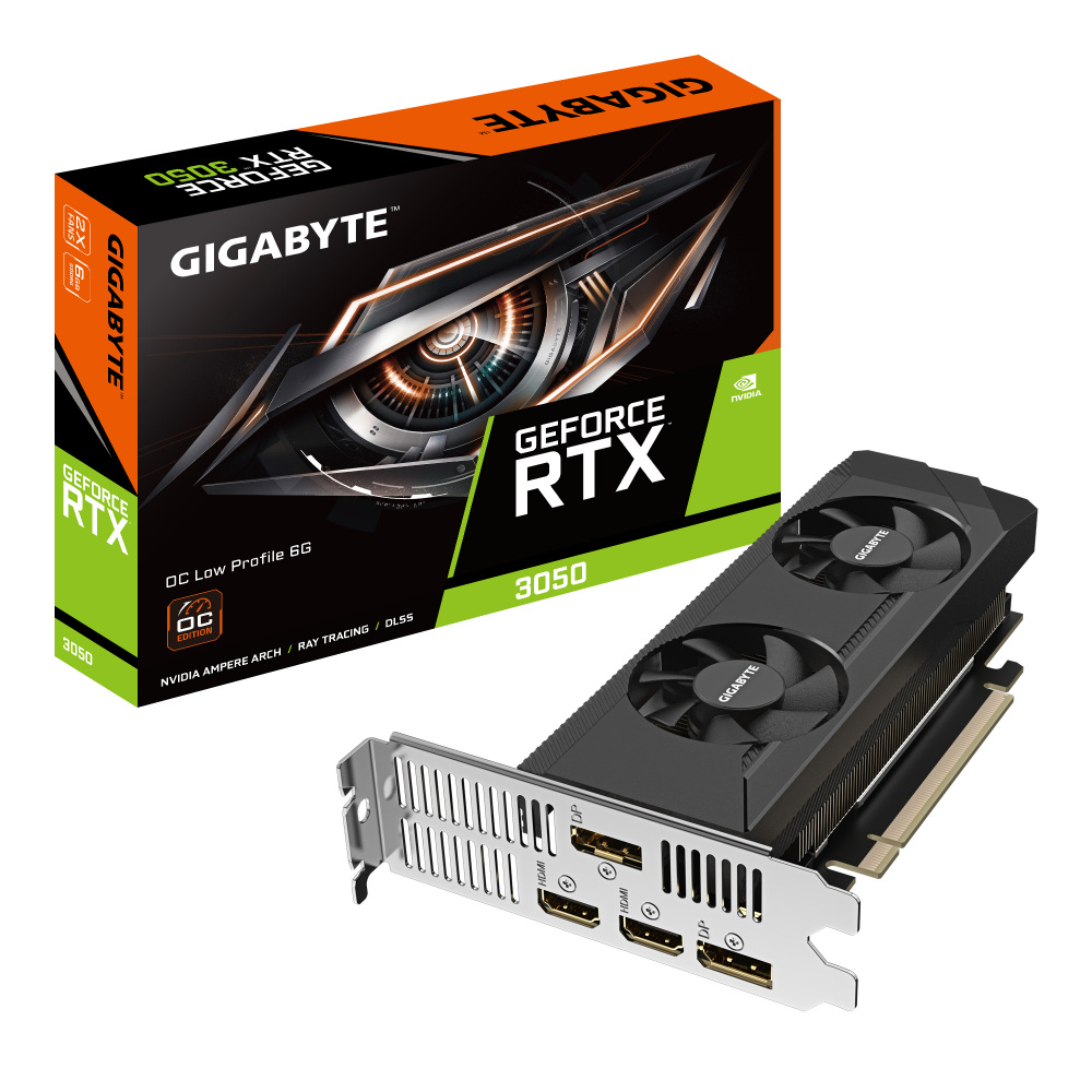 Tarjeta de Video Gigabyte NVIDIA GeForce RTX 3050 OC Low Profile, 6GB 96-bit GDDR6, PCI Express 4.0 