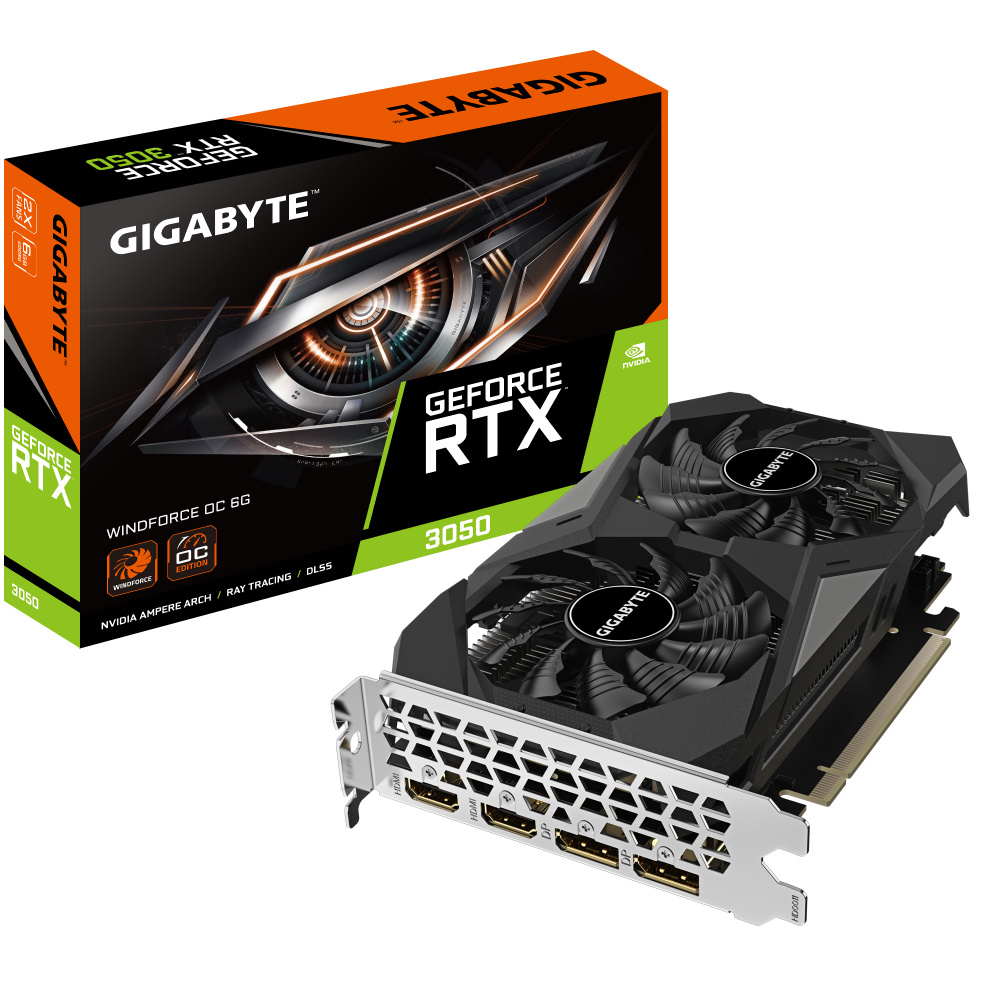 Tarjeta de Video Gigabyte NVIDIA GeForce RTX 3050 WINDFORCE OC, 6GB 96-bit GDDR6, PCI Express 4.0