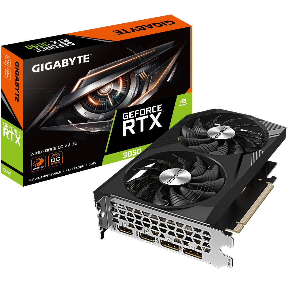 Tarjeta de Video Gigabyte NVIDIA GeForce RTX 3050 WINDFORCE OC, 8GB 128-bit GDDR6, PCI Express 4.0