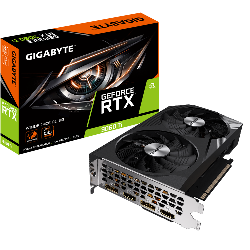 Tarjeta de Video Gigabyte NVIDIA GeForce RTX 3060 Ti WINDFORCE, 8GB 256-bit GDDR6, PCI Express x16 4.0