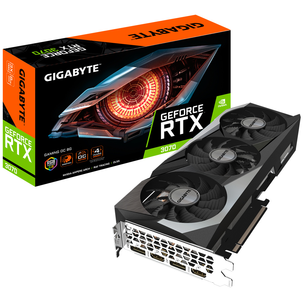 Tarjeta de Video Gigabyte NVIDIA GeForce RTX 3070 Gaming OC (rev 2.0), 8GB 256-bit GDDR6, PCI Express x16 4.0