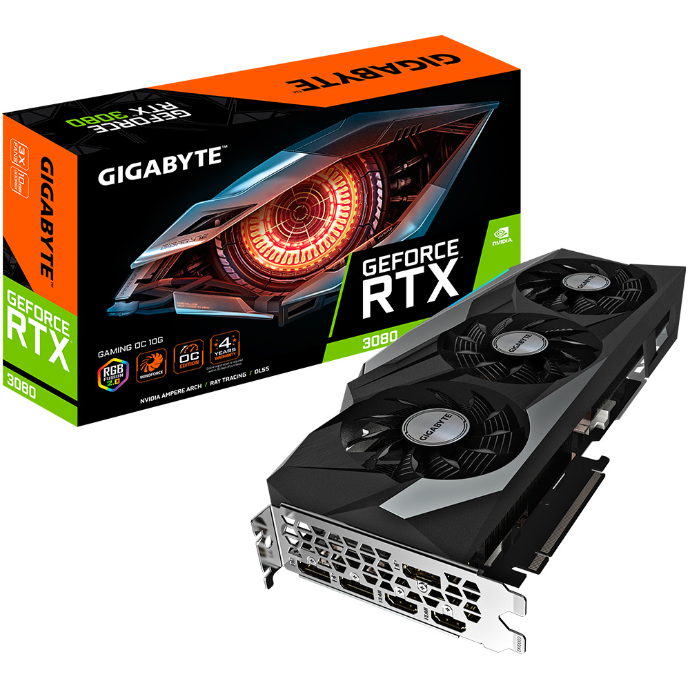 Tarjeta de Video Gigabyte NVIDIA GeForce RTX 3080 GAMING OC 10G (rev. 2.0), 10GB 320-bit GDDR6X, PCI Express x16 4.0