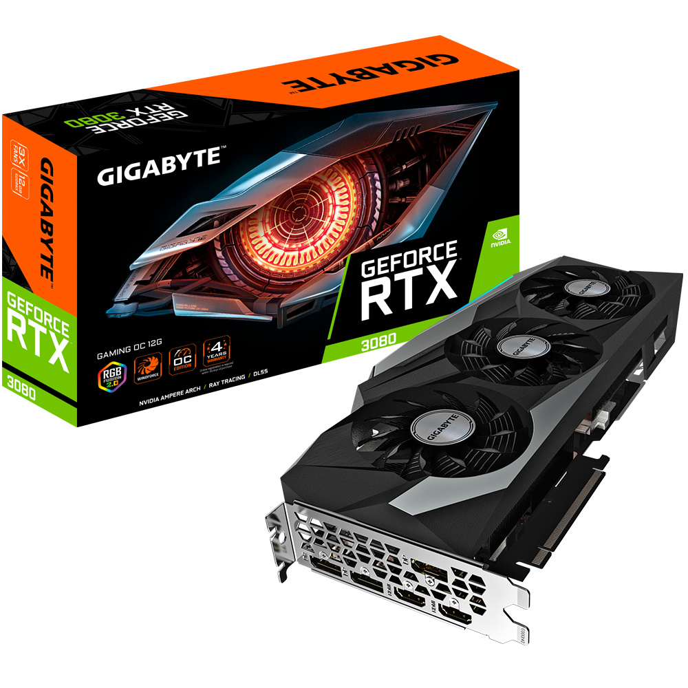 Tarjeta de Video Gigabyte NVIDIA GeForce RTX 3080 Gaming OC 12G, 12GB 384-bit GDDR6X, PCI Express x16 4.0