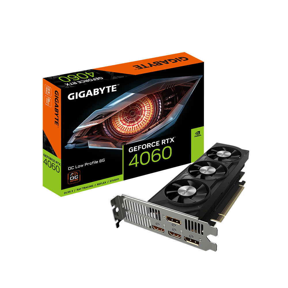 Tarjeta de Video Gigabyte NVIDIA GeForce RTX 4060 OC Low Profile, 8GB 128-bit GDDR6, PCI Express 4.0 