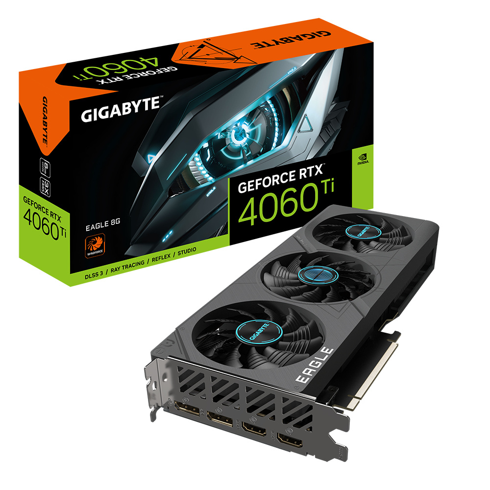 Tarjeta de Video Gigabyte NVIDIA GeForce RTX 4060 Ti EAGLE 8G, 8GB 128-bit GDDR6, PCI Express 4.0
