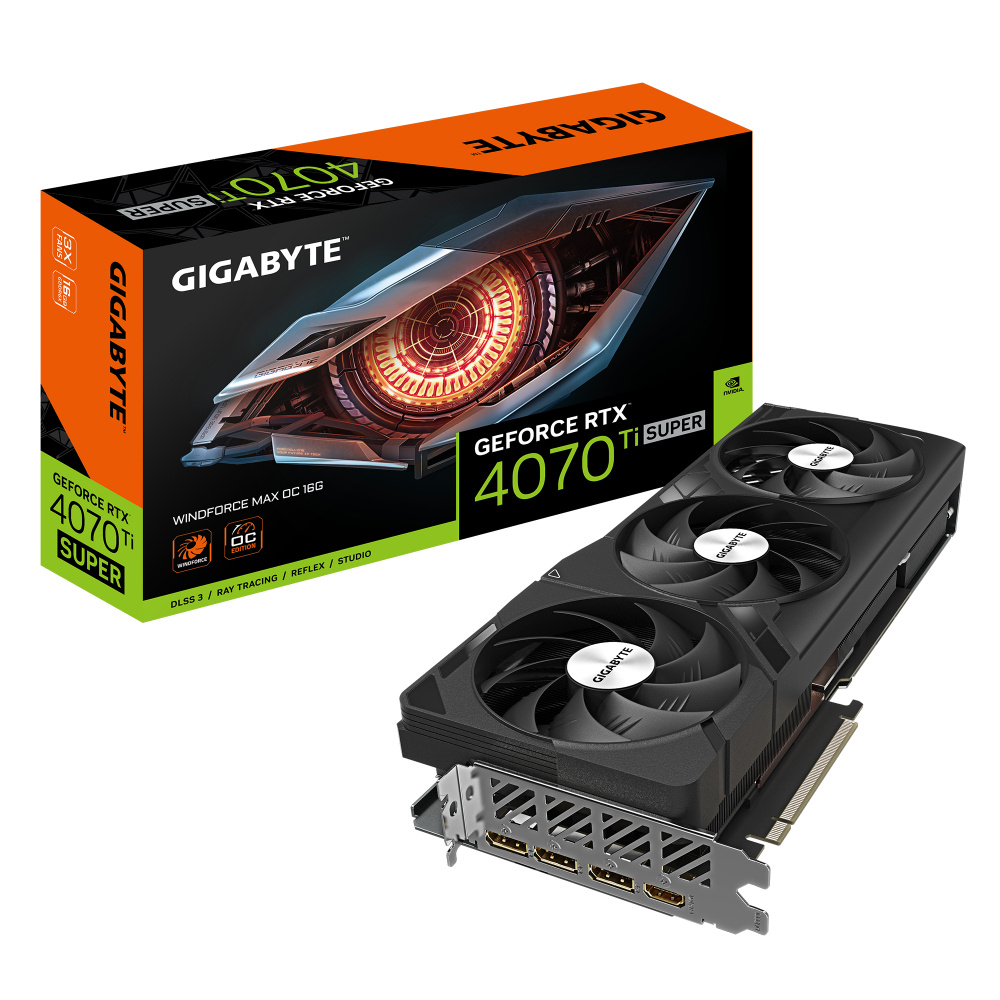 Tarjeta de Video Gigabyte NVIDIA GeForce RTX 4070 Ti SUPER WINDFORCE MAX OC 16G, 16GB 256-bit GDDR6X, PCI Express x16 4.0
