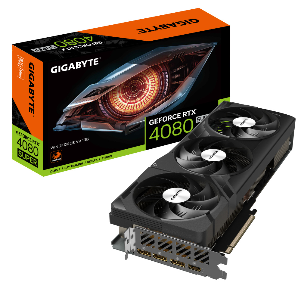 Tarjeta de Video Gigabyte NVIDIA GeForce RTX 4080 SUPER WINDFORCE V2, 16GB 256-bit GDDR6X, PCI Express 4.0