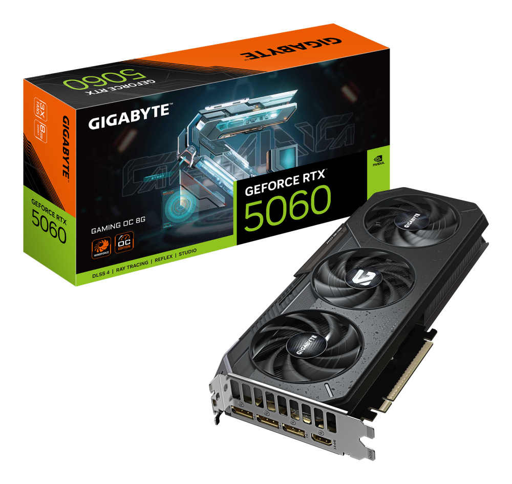 Tarjeta de Video Gigabyte NVIDIA GeForce RTX 5060 GAMING OC 8G, 8GB 128-bit GDDR7, PCI Express 5.0