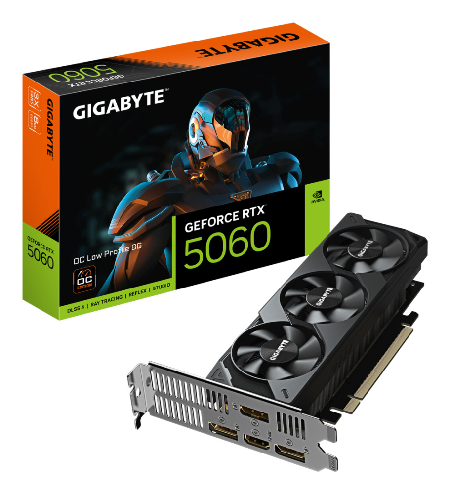 Tarjeta de Video Gigabyte NVIDIA GeForce RTX 5060 OC Low Profile, 8GB 128-bit GDDR7, PCI Express 5.0