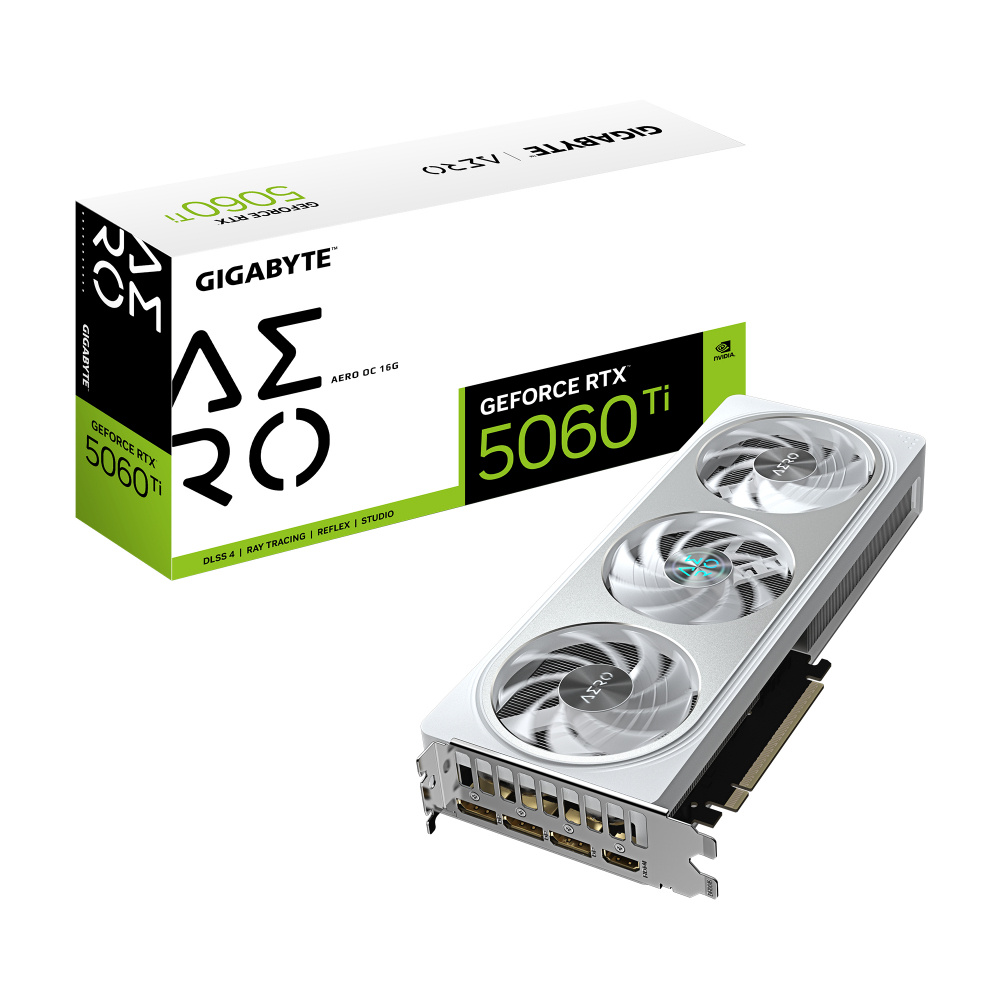 Tarjeta de Video Gigabyte NVIDIA GeForce RTX 5060 Ti GV-N506TAERO OC-16GD, 16GB 128-bit GDDR7, PCI Express x16 5.0 