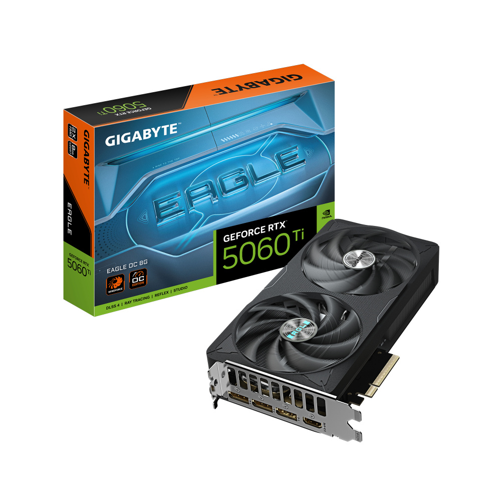 Tarjeta de Video Gigabyte NVIDIA GeForce RTX 5060 Ti EAGLE OC, 8GB 128-bit GDDR7, PCI Express x16 5.0
