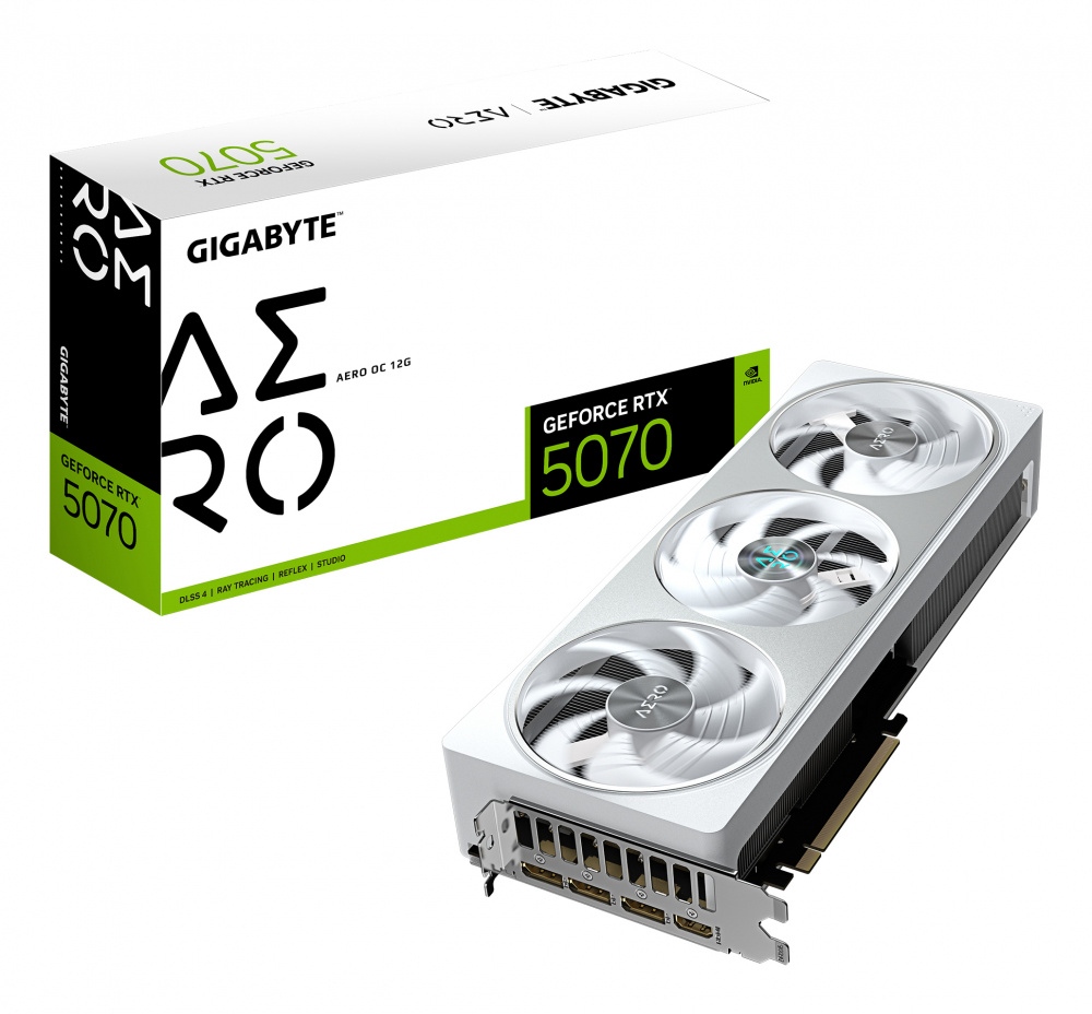Tarjeta de Video Gigabyte NVIDIA GeForce RTX 5070 AERO OC, 12GB 192-bit GDDR7, PCI Express x16 5.0 