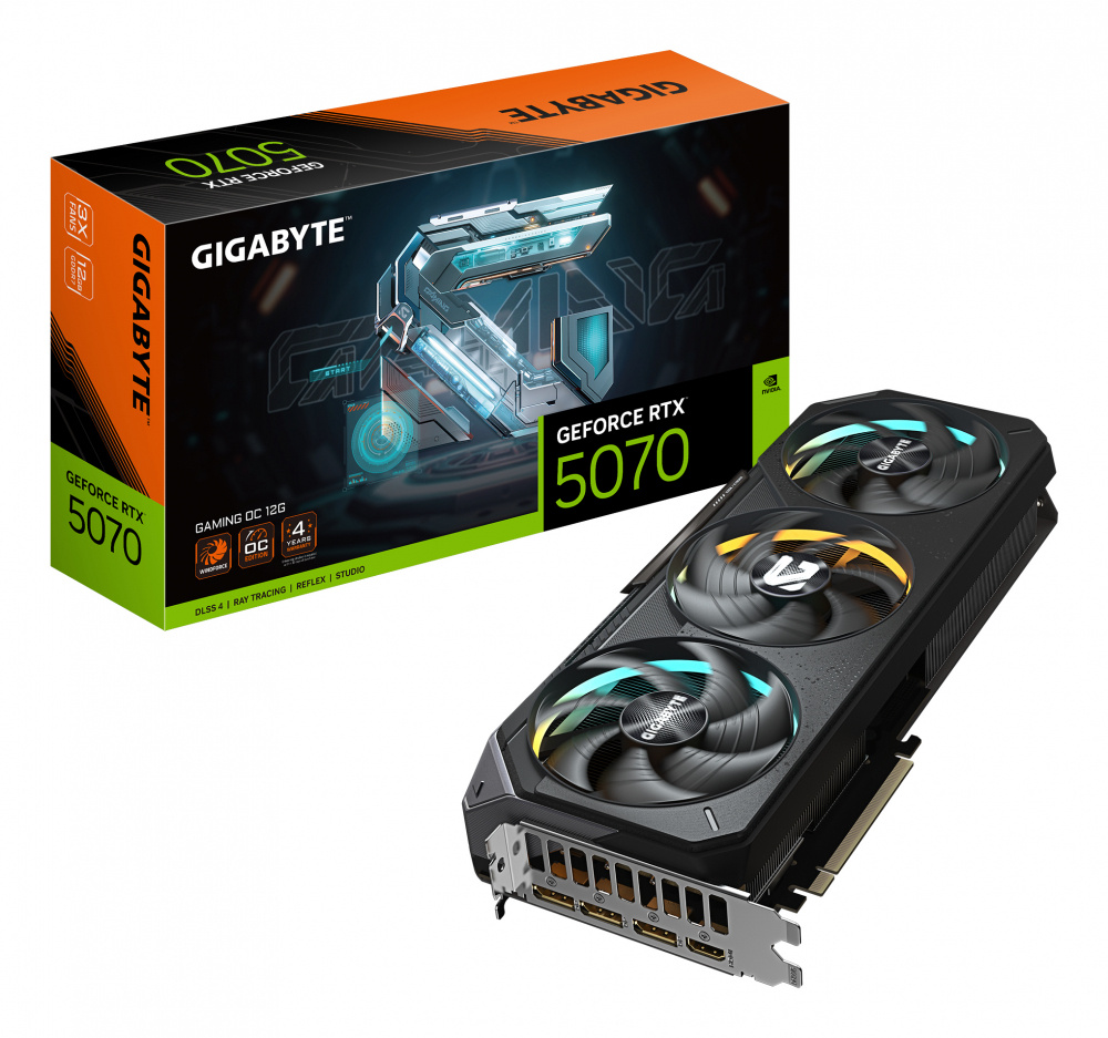 Tarjeta de Video Gigabyte NVIDIA GeForce RTX 5070 GAMING OC, 12GB 192-bit GDDR7, PCI Express x16 5.0 
