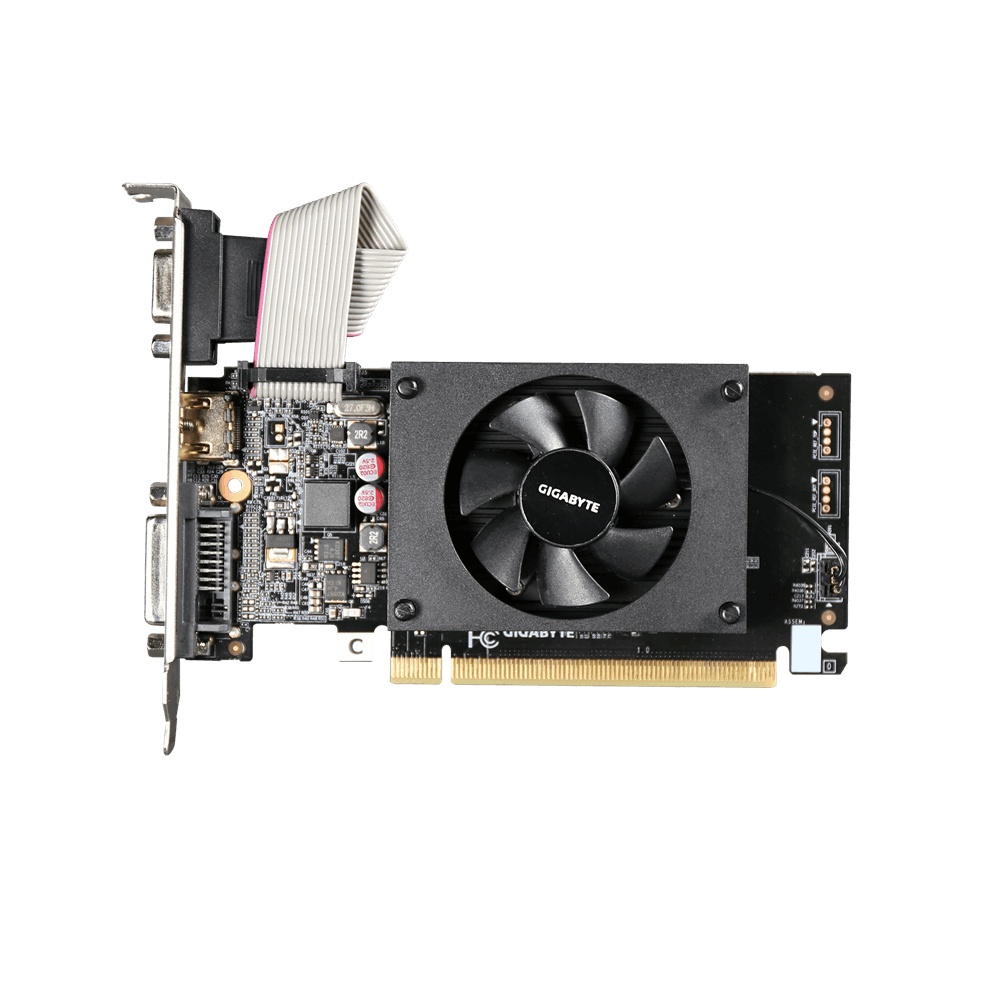 Tarjeta de Video Gigabyte NVIDIA GeForce GT 710, 2GB 64-bit GDDR3, PCI Express 2.0