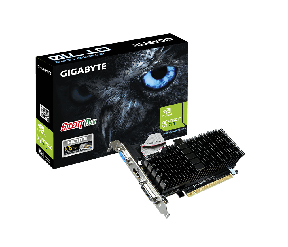 Tarjeta de Video Gigabyte NVIDIA GeForce GT 710, 2GB 64-bit DDR3, PCI Express 2.0 x8