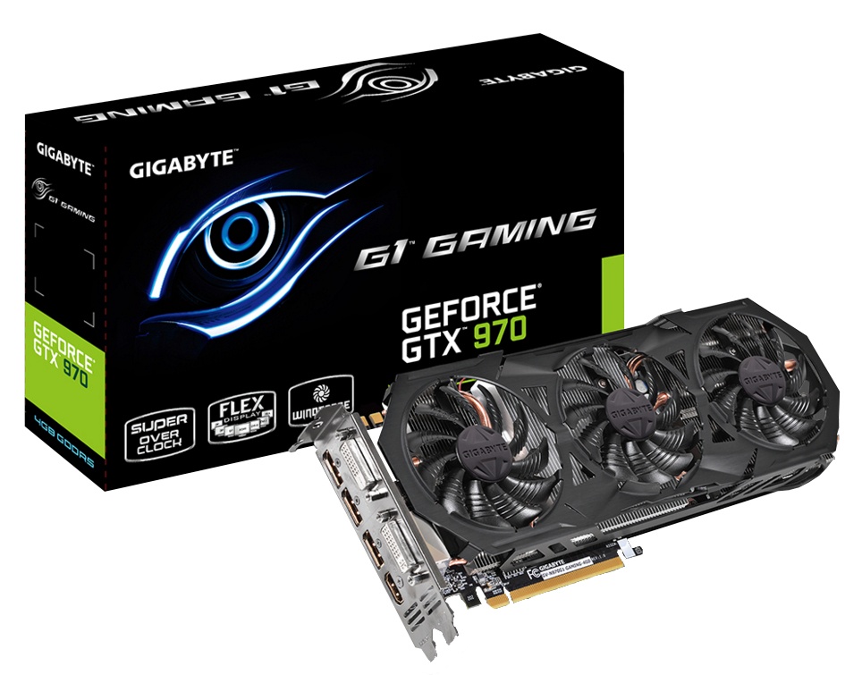 Tarjeta de Video G1 Gaming Gigabyte NVIDIA GeForce GTX 970 WINDFORCE 3X 550W, 4GB 256-bit GDDR5, PCI Express 3.0