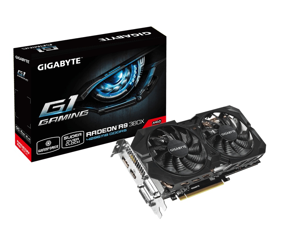 Tarjeta de Video Gigabyte AMD Radeon R9 380X WINDFORCE 2X 500W, 4GB 256-bit GDDR5, PCI Express 3.0