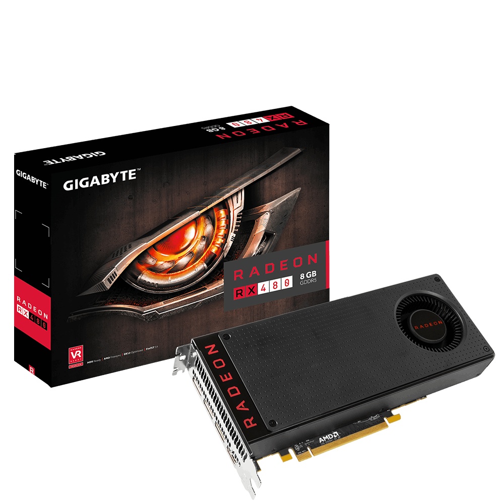 Tarjeta de Video Gigabyte AMD Radeon RX 480, 8GB 256-bit GDDR5, PCI Express 3.0 x16
