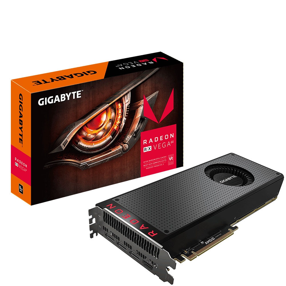 Tarjeta de Video Gigabyte AMD Radeon RX VEGA 64, 8GB 2048-bit HBM2, PCI Express 3.0