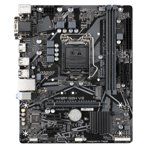 Tarjeta Madre Gigabyte Micro ATX H410M S2H V2, S-1200, Intel H410, HDMI, 64GB DDR4 para Intel ― No es Compatible con Procesadores Intel 11va. Generación