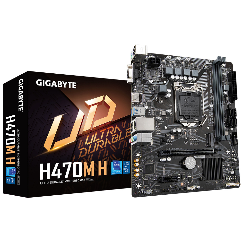 Tarjeta Madre Gigabyte Micro-ATX H470M H, S-1200, Intel H470 Express, HDMI, 64GB DDR4 para Intel
