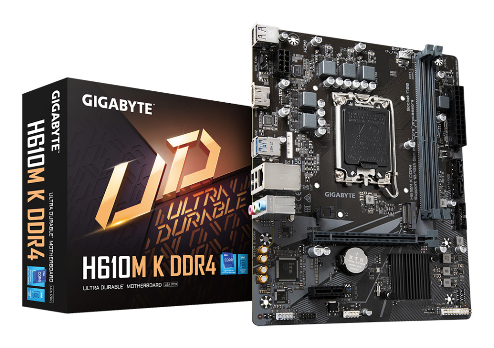Tarjeta Madre Gigabyte H610M-K, Micro-ATX, LGA 1700, Intel H610, 64GB DDR4, HDMI para Intel