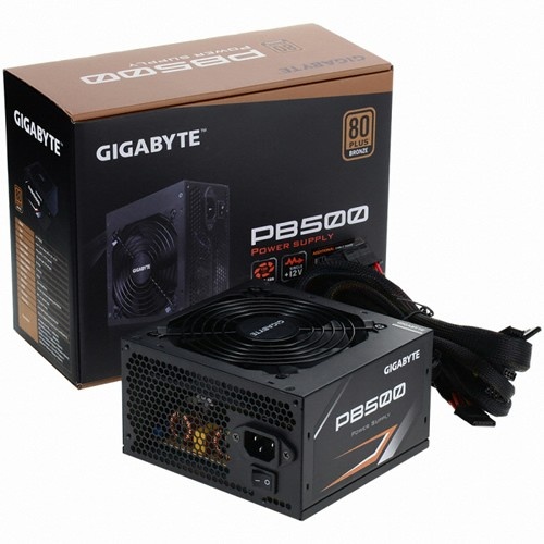 Fuente de Poder Gigabyte PB500 80 PLUS Bronze, 500W,PB500 Cyberpuerta.mx