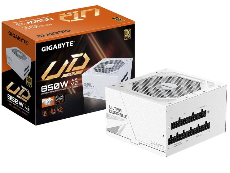 Fuente de Poder Gigabyte UD850GM PG5 V2 80 PLUS Gold ATX, Modular, 24-pin ATX, 120mm, 850W