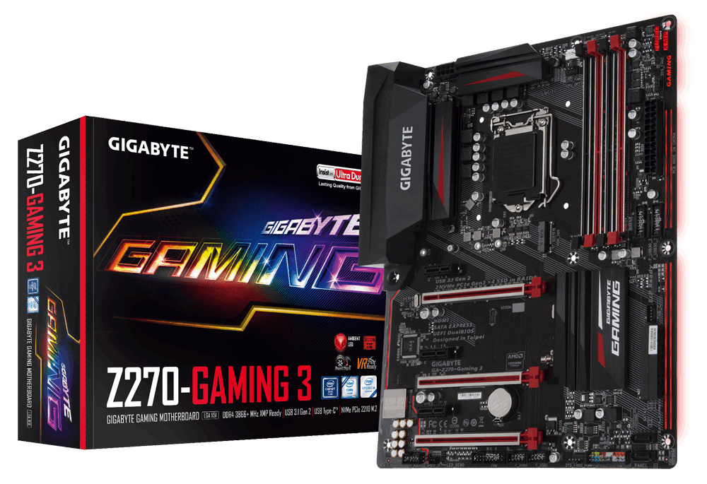 Tarjeta Madre Gigabyte ATX GA-Z270-Gaming 3, S-1151, Intel Z270, HDMI, 64GB DDR4 para Intel