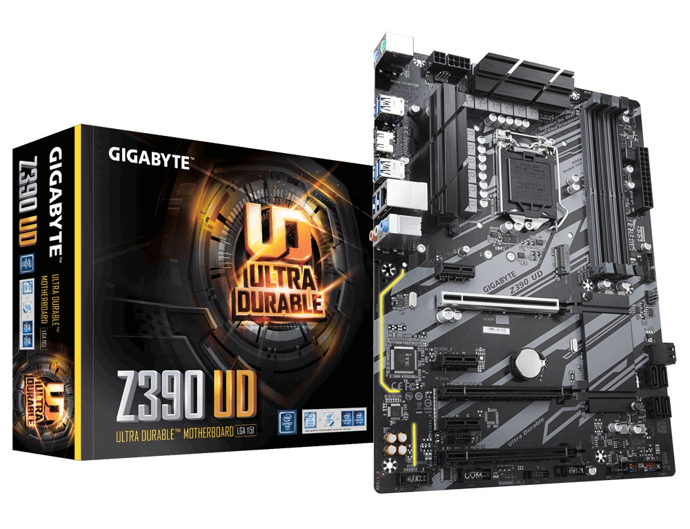 Tarjeta Madre Gigabyte ATX Z390 UD, S-1151, Intel Z390, HDMI, 64GB DDR4 para Intel ― Compatibles solo con 8va y/o  9va Generación (Revisar modelos aplicables)