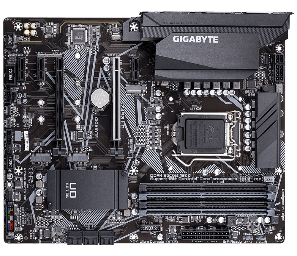 Tarjeta Madre Gigabyte ATX Z490 UD, S-1200, Intel Z490, HDMI, 128GB DDR4 para Intel ― Requiere Actualización de BIOS para Procesadores Intel 11va. Generación