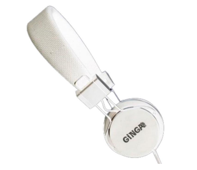 Ginga Audífonos Universal, Alámbrico, 3.5mm, Blanco