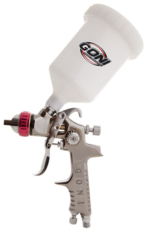 Goni Pistola de Gravedad para Pintar 321, 45PSI, 1.4mm, 600ml, Acero