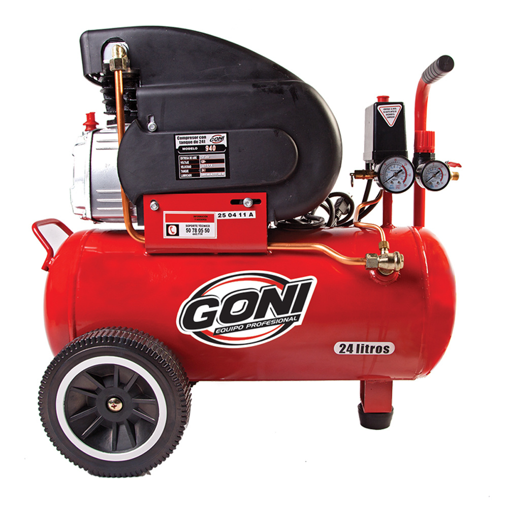 Goni Compresor de Aire Horizontal 940, 24L, 2.5HP, 120V