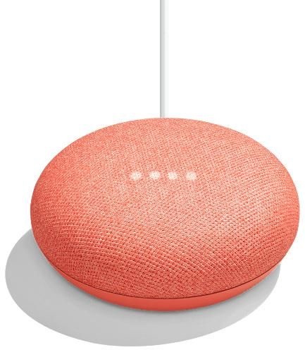 Google Home Mini Asistente de Voz, Inalámbrico, WiFi, Bluetooth, Coral