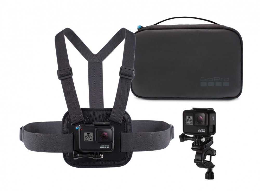 GoPro Kit de Deporte de Soporte para Pecho, Soporte para Manillar y Estuche