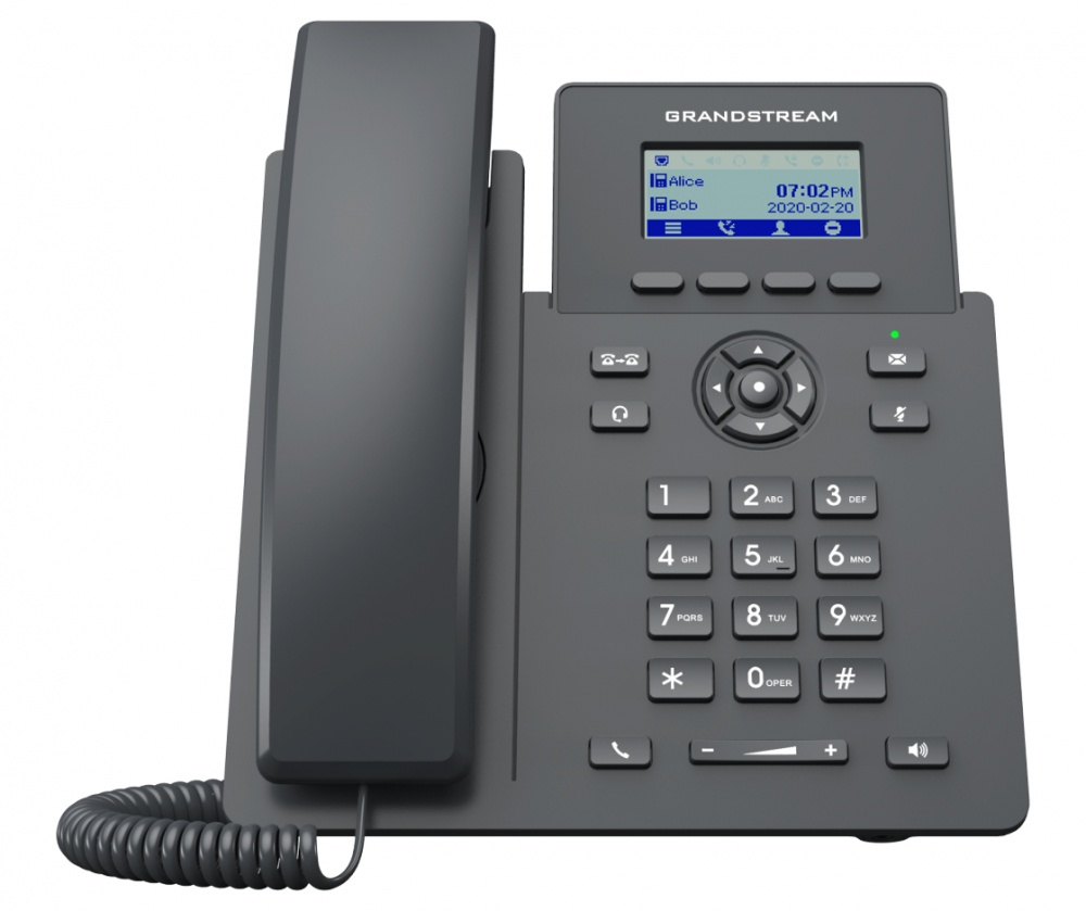 Grandstream Teléfono IP con Pantalla 5.6" GRP2601P, Alámbrico, 2 Líneas, Altavoz, Negro - no incluye Fuente de Alimentación