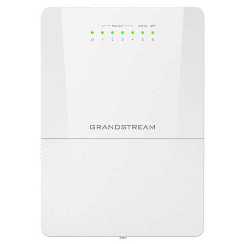 Switch Grandstream Gigabit Ethernet GWN7710R, 5 Puertos 10/100/1000 (4x PoE) + 1 Puertos SFP, 48W, 10 Gbit/s, 2000 Entradas - Administrable