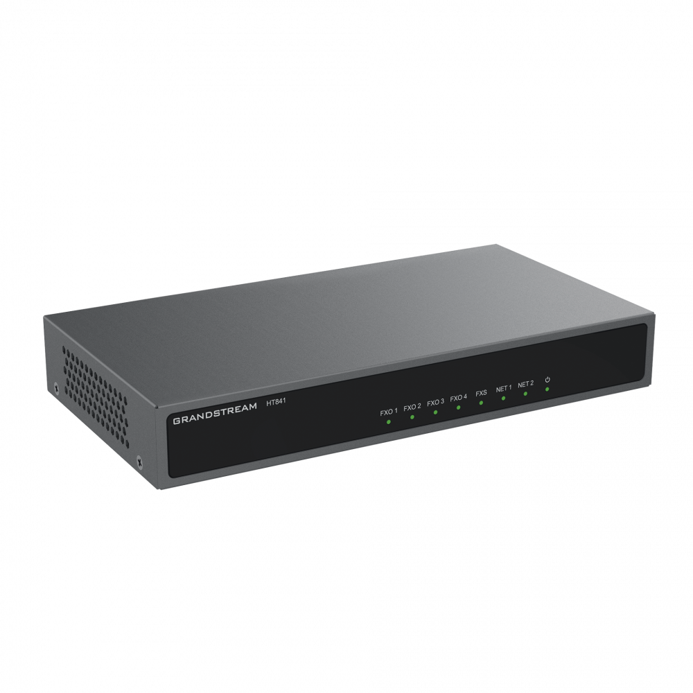 Grandstream Gateway HT-841, 2 x RJ-45, PoE, 4 x RJ-11, 1 x FXS