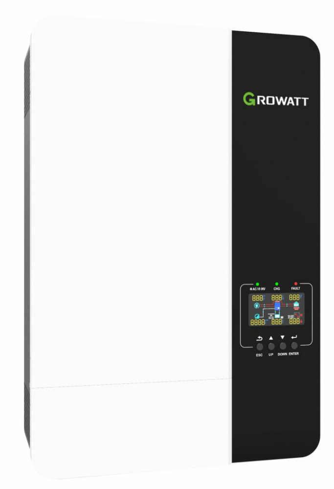 Growatt Inversor Cargador SPF3000TLLVMES Compatible Con Baterías de Litio, 4000W, 48VCD/250VCA