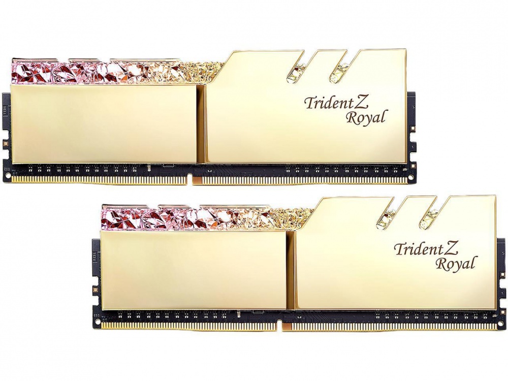 Kit Memoria RAM G.Skill Trident Z Royal DDR4, 3200MHz, 16GB (2 x 8GB), Non-ECC, CL16, XMP, Oro