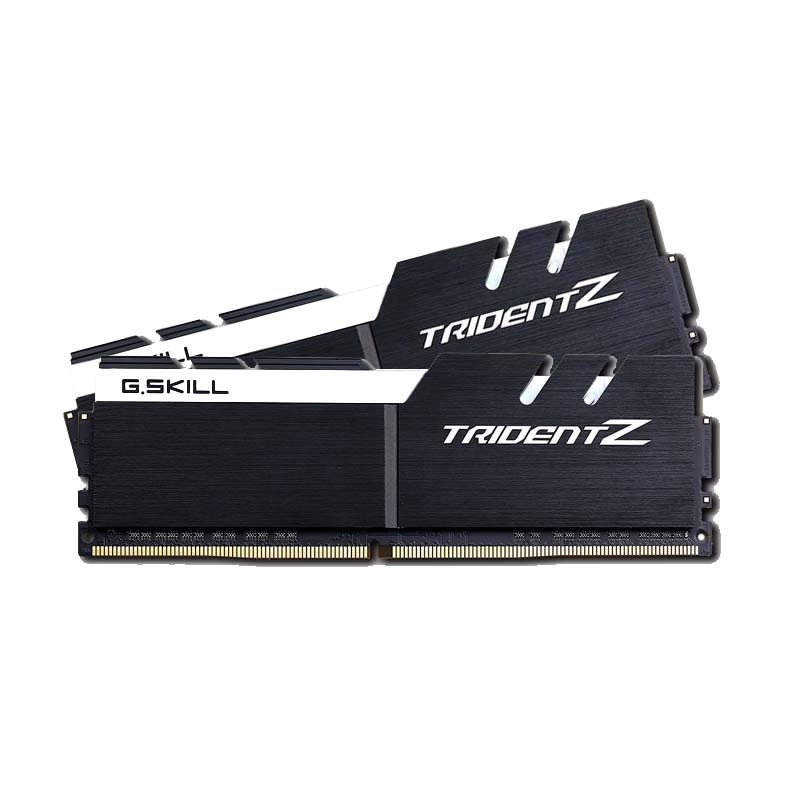 Kit Memoria RAM G.Skill DDR4 TridentZ, 3200MHz, 16GB (2 x 8GB), Non-ECC, CL16, Negro/Blanco