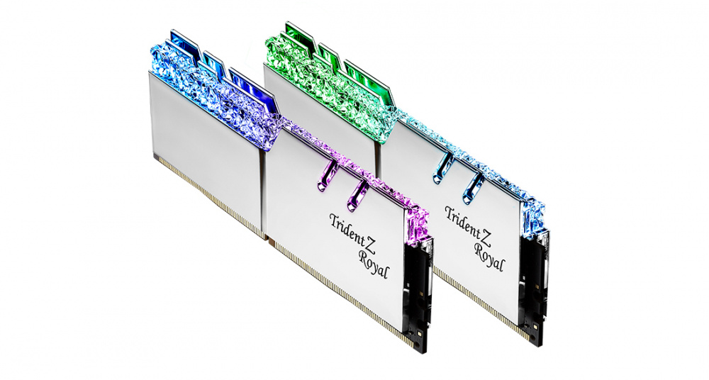 Kit Memoria RAM G.Skill Trident Z Royal DDR4, 3600MHz, 32GB (2 x 16GB), Non-ECC, CL18, XMP, Plata