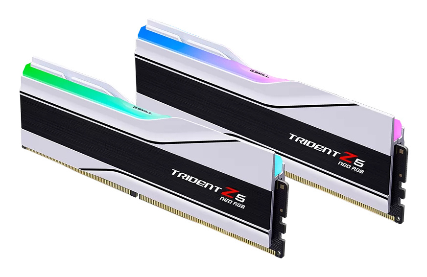 Kit Memoria RAM G.Skill TRIDENT Z5 NEO RGB DDR5, 6000MHz, 64GB - 2 x 32GB, CL36, XMP/EXPO, Blanco