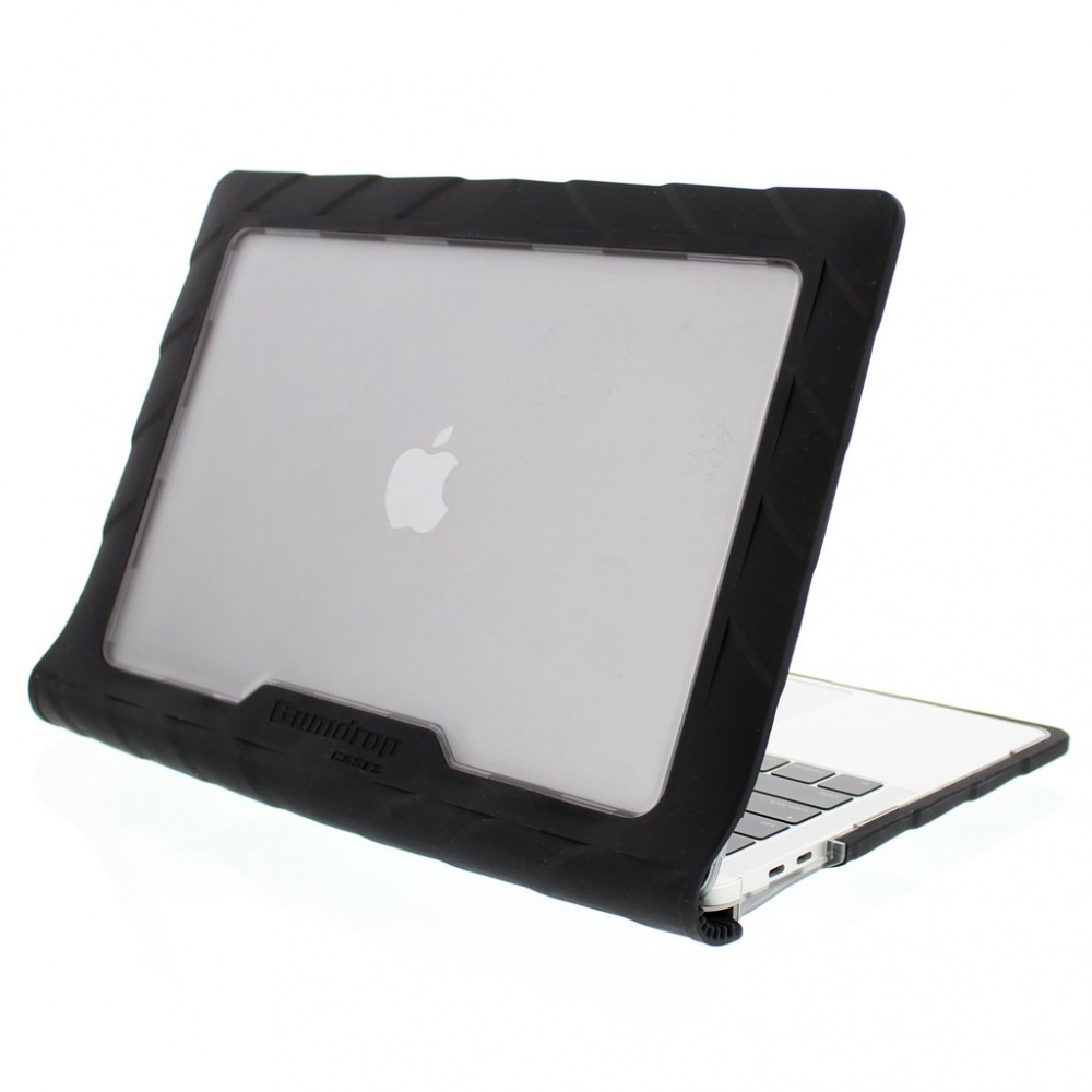 Gumdrop Funda de Policarbonato DropTech para MacBook Pro A1708 13", Negro/Transparente